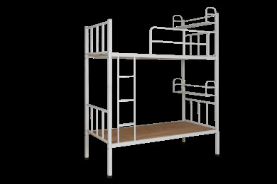 iron double decker bunk bed with bookrack