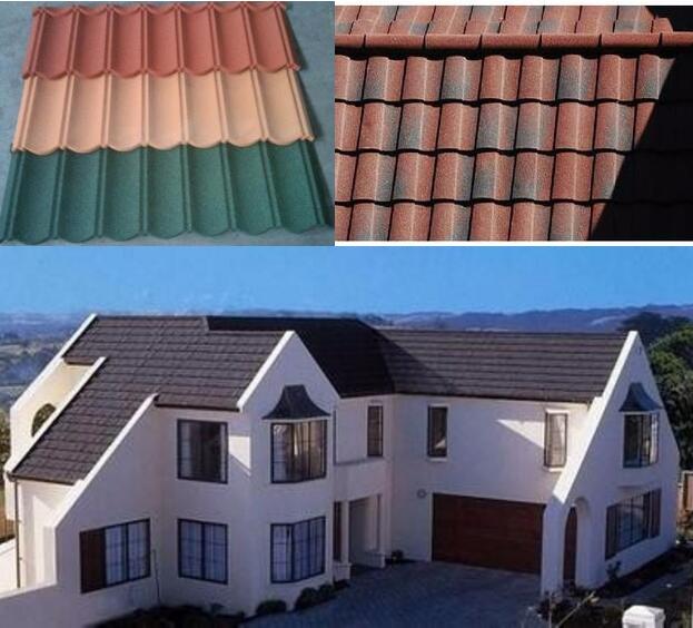 roofing tile companies/prices/types/brands/for sale Good building materials Corrugated Sheet Stone Coated Roofing Tile   