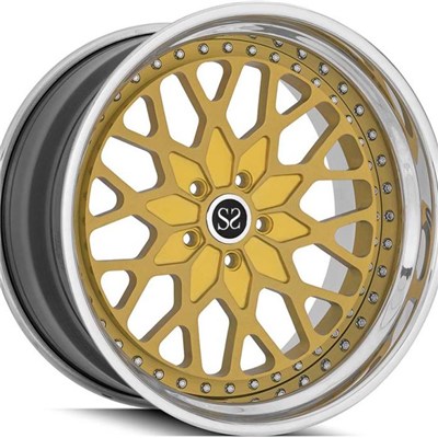 Yellow 2 Piece Forged Wheel