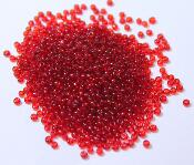 transparent colours round hole glass beads