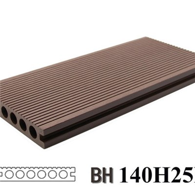 WPC Floorings Anti-UV Sanding Brushed Deck Floor Wood Plastic Composite Board WPC Product 140X25B