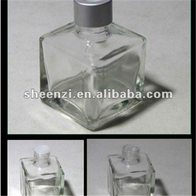 100ML Square Aroma Diffuser Glass Bottle With Aluminum Cap