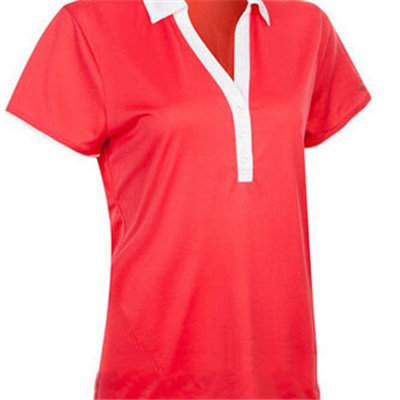 Morden Light 100%cotton Women V-neck Rinted Polo T-shirts