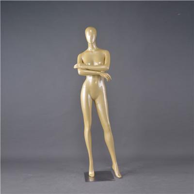 Gold Color Abstract Female Mannequin Form