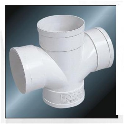 HIGH QUALITY BS5255/4514 DRAINAGE UPVC CROSS WITH GREY COLOR