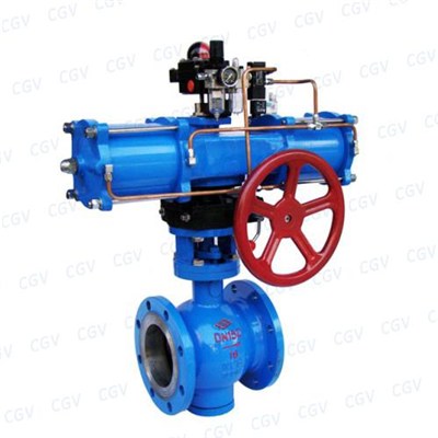 Flanged And Wafer Metal Coating Seated WCB AND LCB Floating V Type Ball Valve