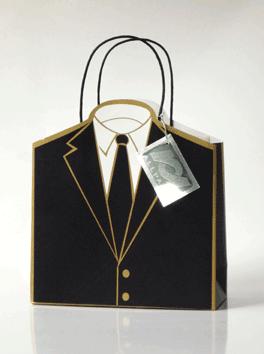 Men Suit Design Custom Paper Bag