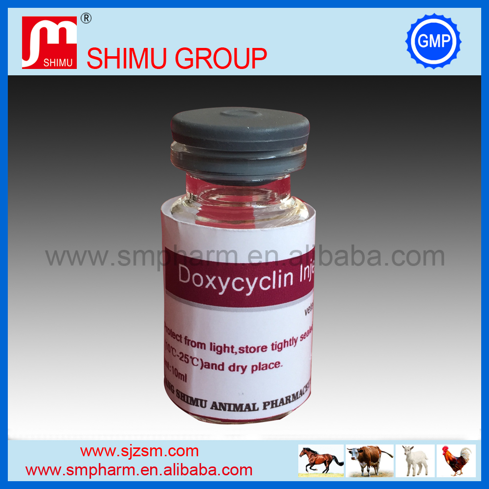 high effective 10% 20% 50% Doxycyclin Hyclate injection for Sheep Cattle Use Medicine