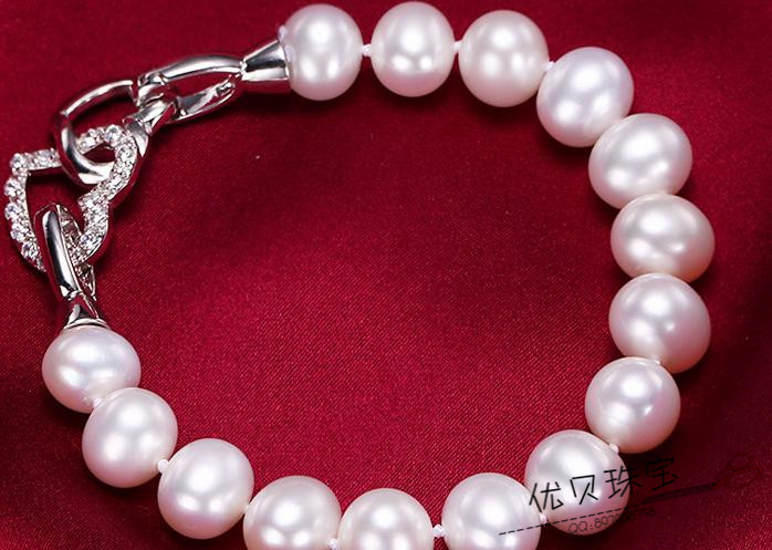 925 sliver freshwater pearl bracelet