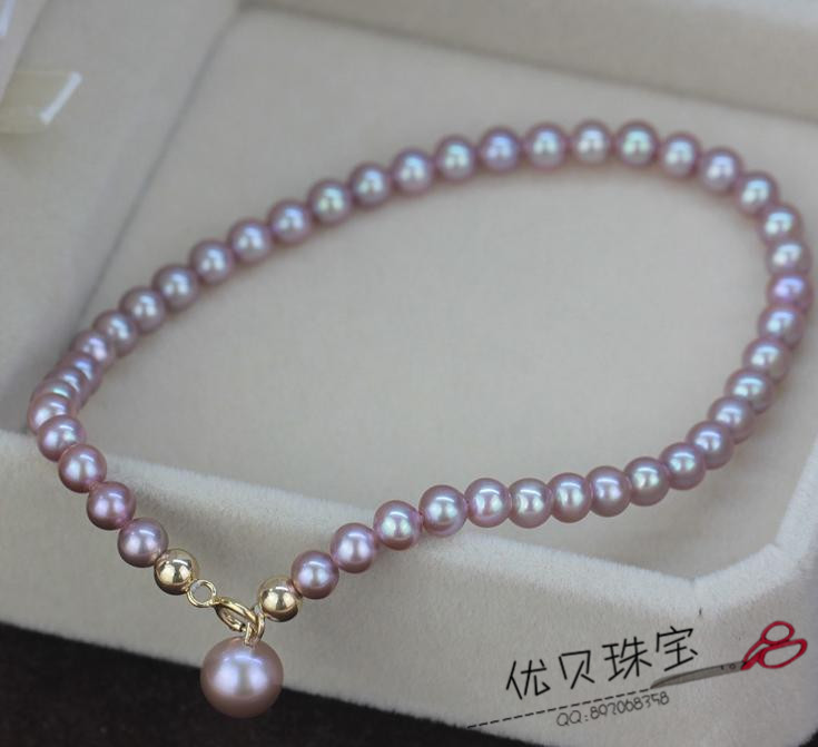 G14 freshwater round pearl bracelet