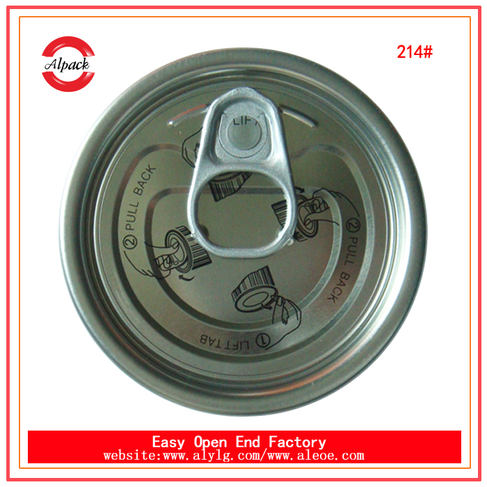 214# tinplate easy open end