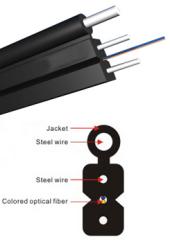 Крытый волоконно-оптический кабель  Самонесущий FTTH волоконно-оптического кабеля 