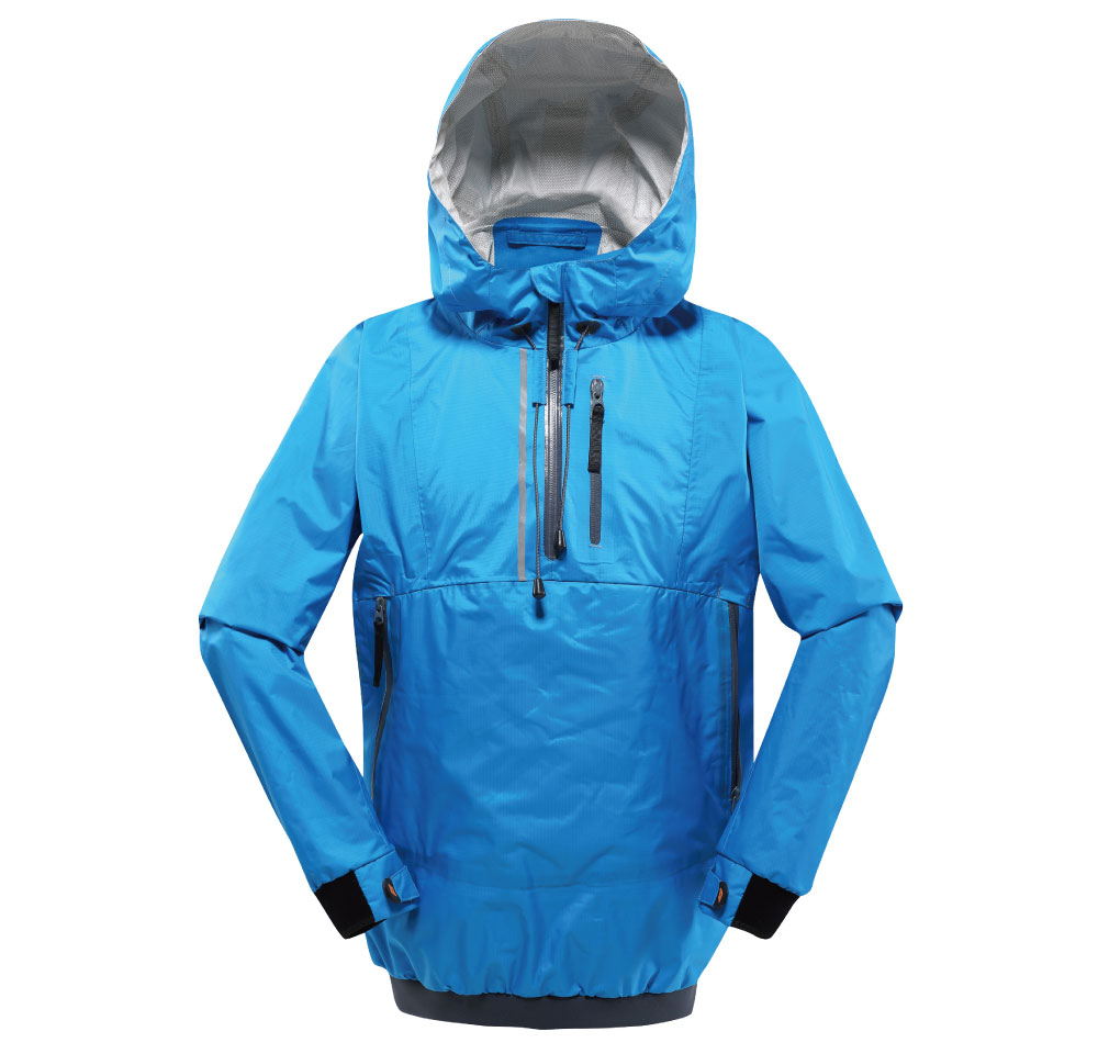 3 layer breathable and waterproof dry jacket garment for kayak paddling