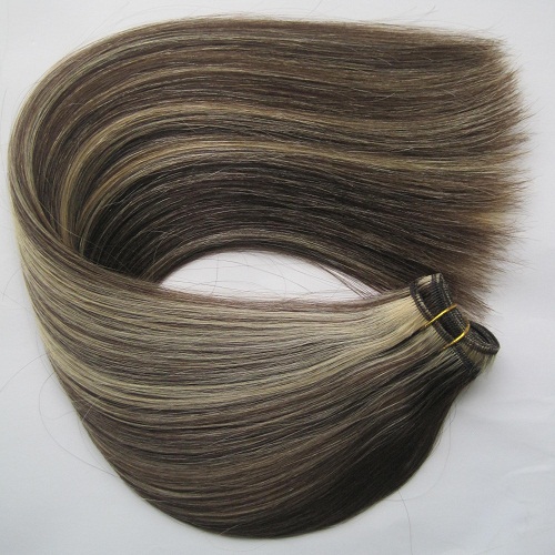 No shedding silky straight piano color cheap 100% human hair weaving