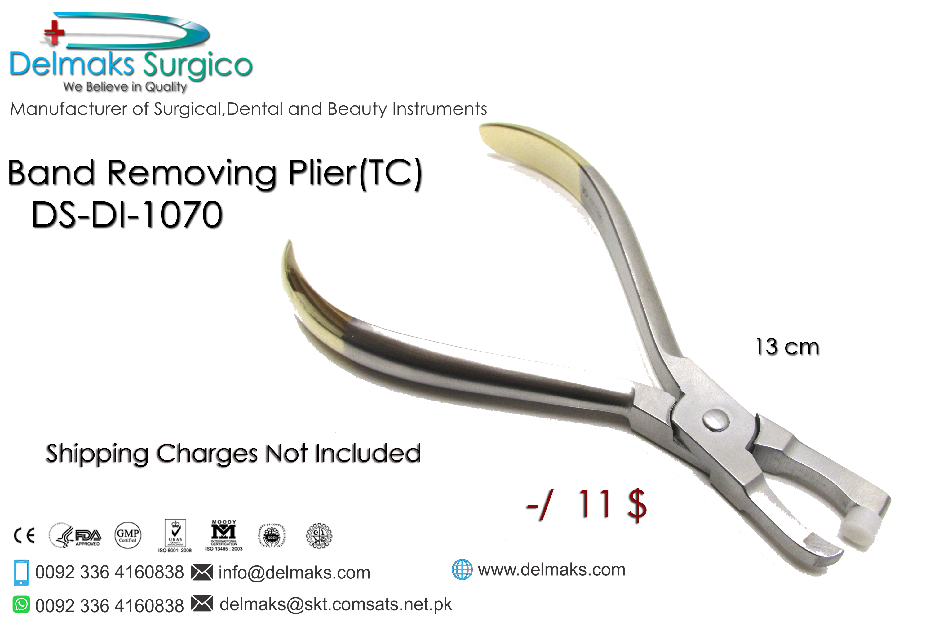 BAnd-Removing Plier-Pliers Orthodontic Instruments-Dental Instruments-Delmaks Surgico