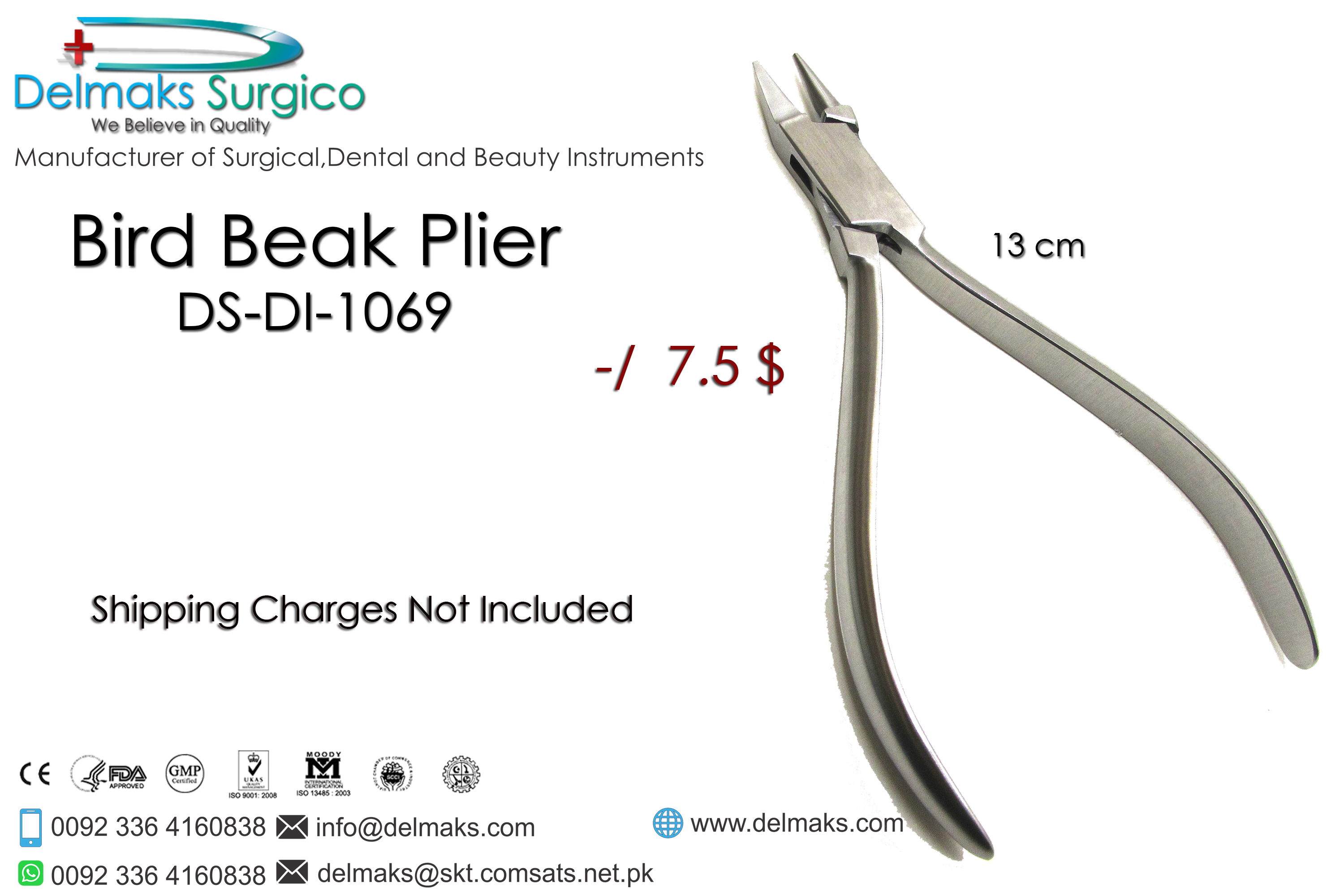 Bird Beak Plier-Orhtodontics-Pliers Orthodontics-Dental Instruments-Delmaks Surgico