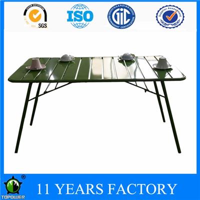 Full Metal Rectangle Party And Picnic Use Garden Folding Dining Table