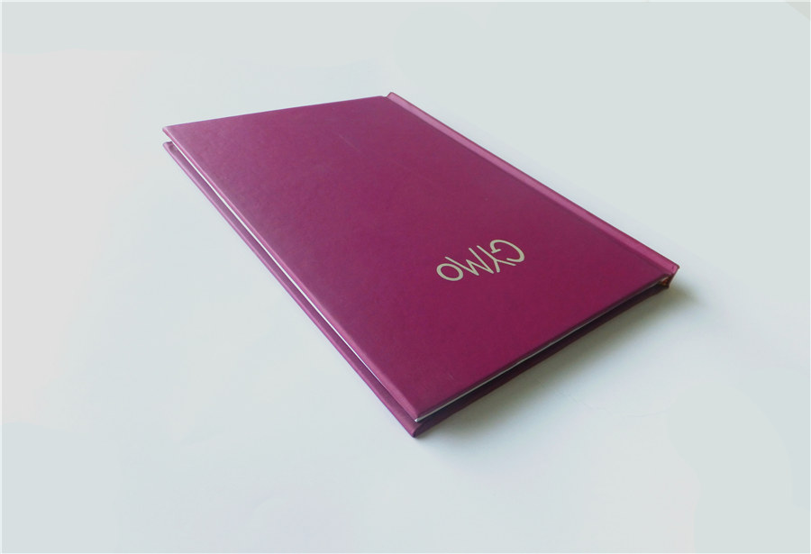 Cheap hardcover notebook printing with gold/silver stamping
