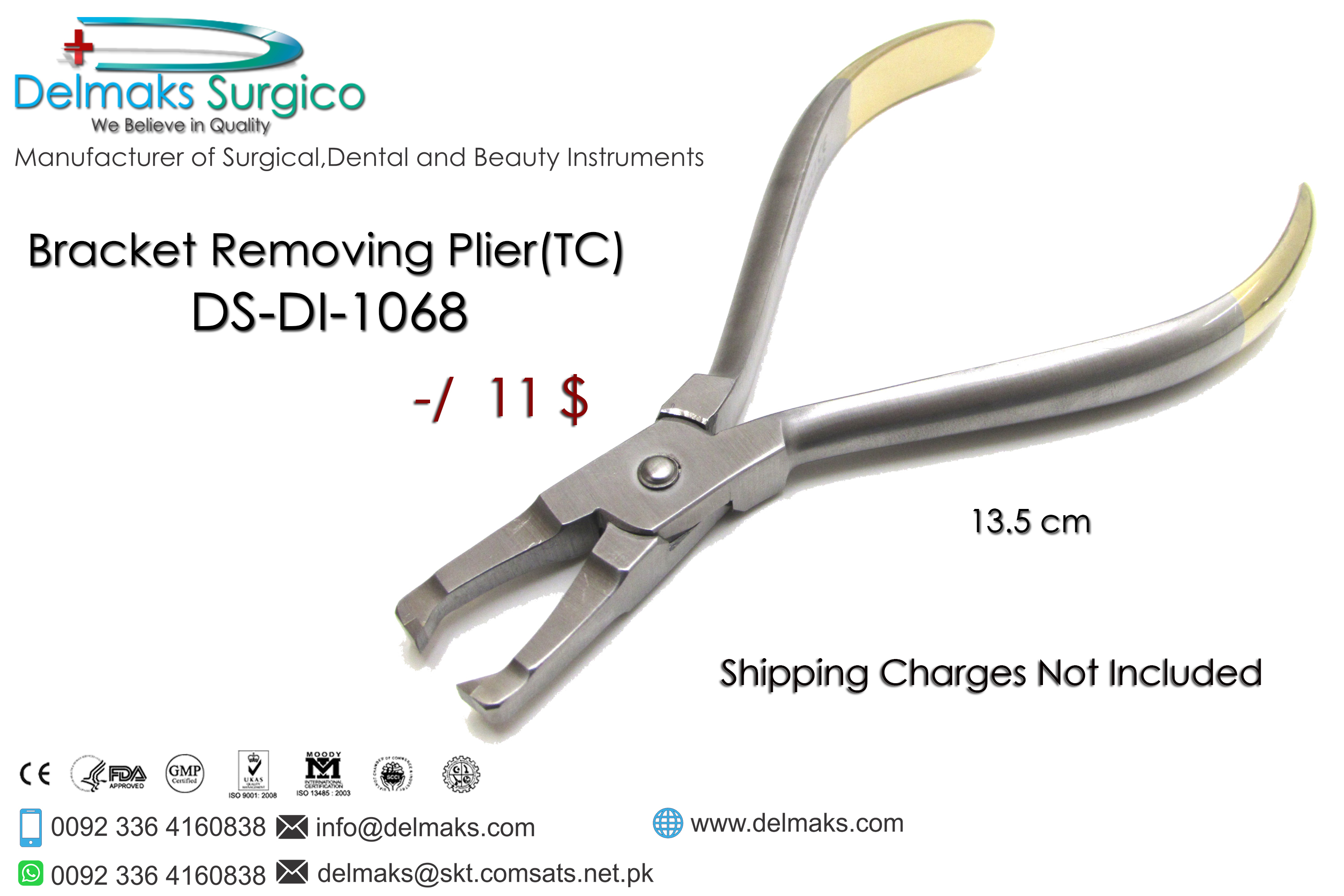 Bracket Removing Plier(TC)-Orhtodontic Pliers-Orthodontics-Dental Instruments-Delmaks Surgico