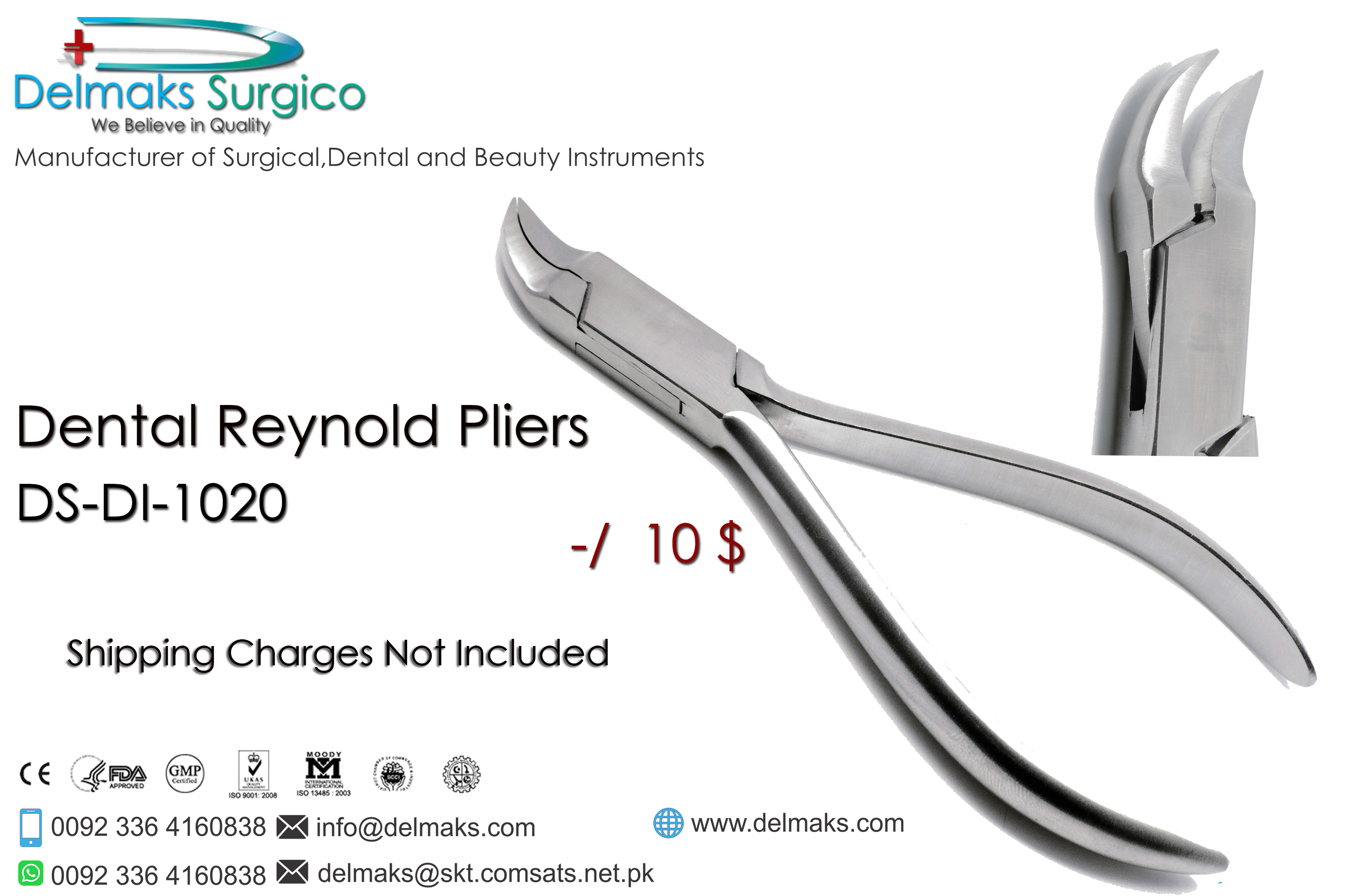 Dental Reynold Pliers-Orthodontic Pliers-Orthodontic Instruments-Dental Instruments-Delmaks Surgico