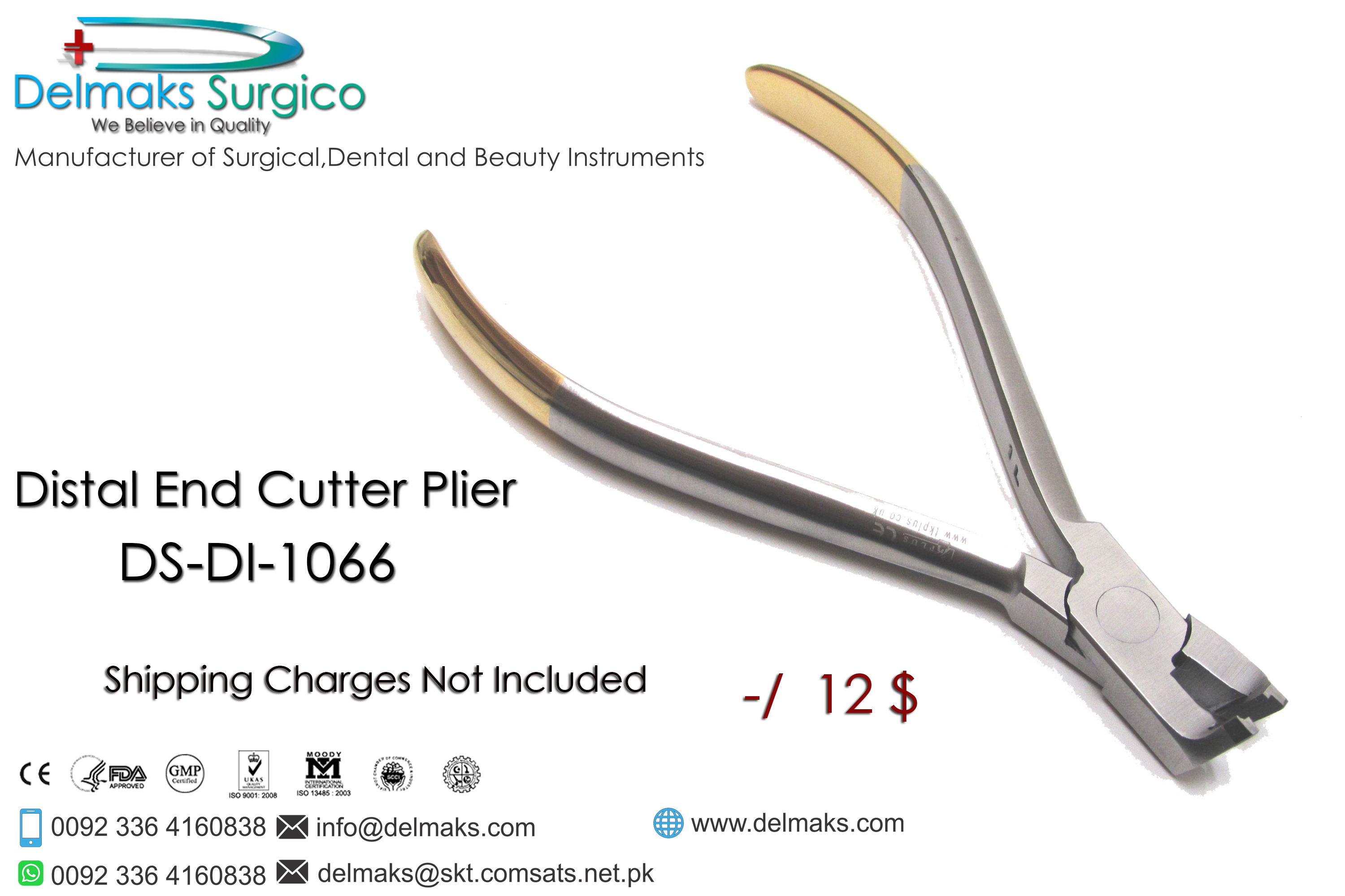 Distal End Cutter Plier-Orthodontic Pliers-Orthodontic Instruments-Dental Instruments-Delmaks Surgico