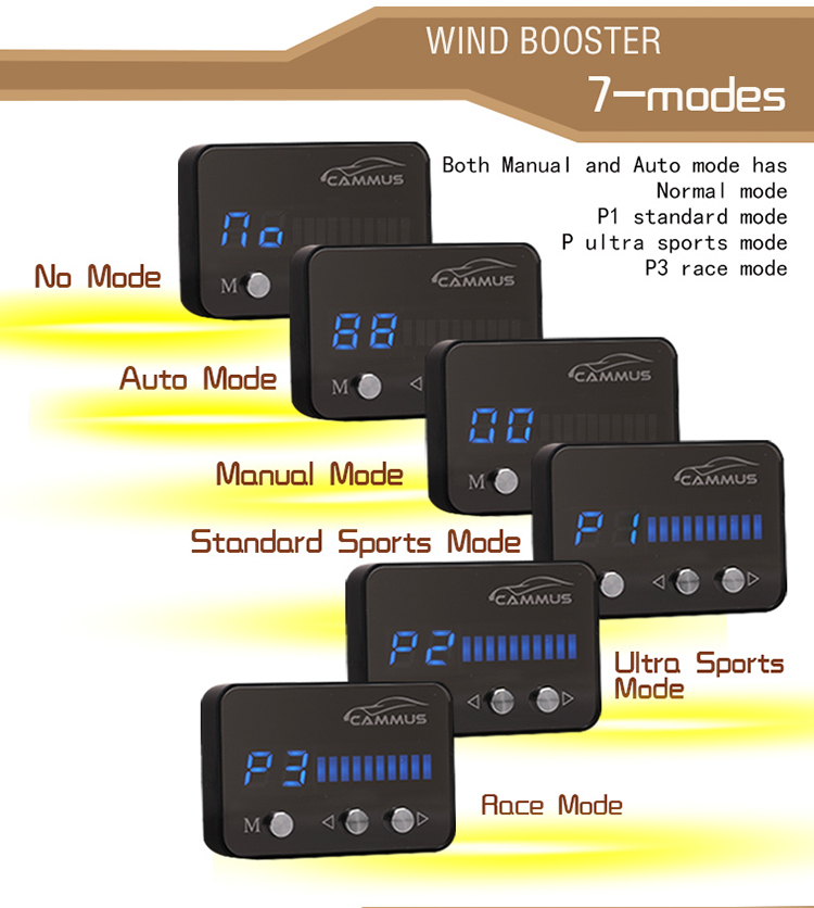 Windbooster car performance parts 7-mode electronic throttle controller 
