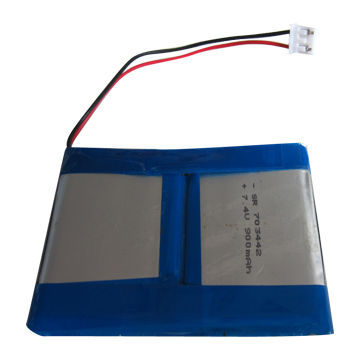 China Shenzhen Rechargeable Li-polymer Battery Pack, With 7.4V Nominal Voltage Li-polymer Battery 2 Series Connection