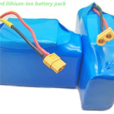 Hot Selling 10S2P Connection 36v 4.4Ah Lithium-ion Scooter Battery Pack with Plugs Ready to Use for Hoverboard