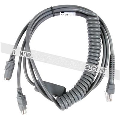 For Symbol LS3008 Keyboard Wedge PS2 3M Coiled Cable