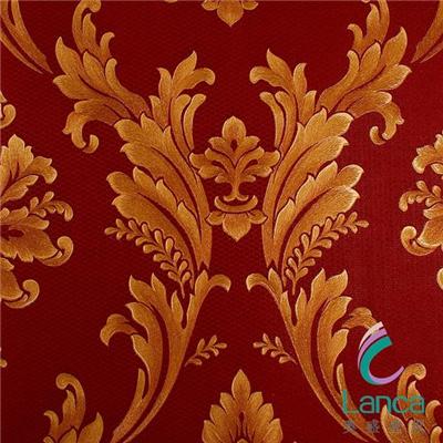 Price Good Quality Hot Classic Damask Living Room Pvc Wallpaper LCPE1341057