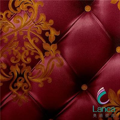 Price Good Quality Hot Classic Damask Living Room Pvc Wallpaper LCPE1320701