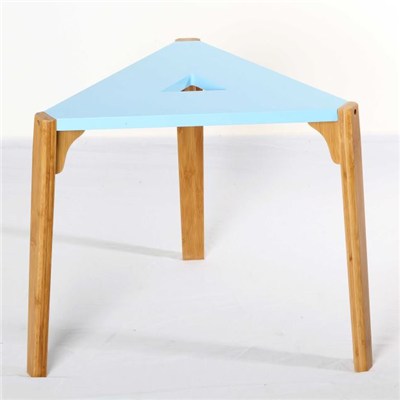 Triangle Bamboo Table With Color