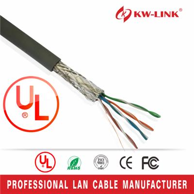 0.5mm SFTP Cat5e CCA Bulk LAN Cable with factory price