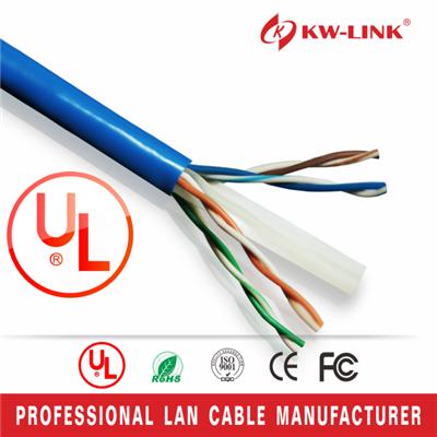 High Speed Cable 600MHz CAT6E Solid CM 100% Pure Copper, 1000 Ft. Bulk Cable Pull Box, White