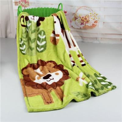 Wholesale 100% Polyester Printed Coral Fleece Baby Blanket