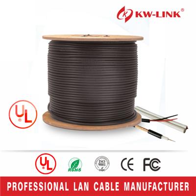 20AWG 1.02mm Rg6 CCS Coaxial Cable with Power Cable for CCTV use