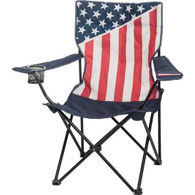 Favoroutdoor Foldable Arm Chair With USA Flag