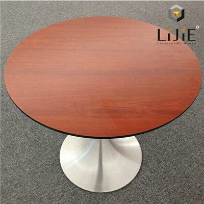 Waterptoof And Easy To Clean Customized Size Restaurant Round Interier Compact Table Top