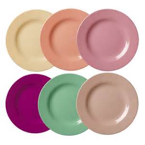 One Color Design Melamine Bread & Cake Plates
