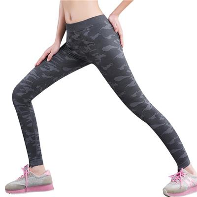 Summer Adventure Time New Seamless Leggings Fitness Stretch Fast Dry Pants Mid Waist Elastic Graphite Camouflage Leggings