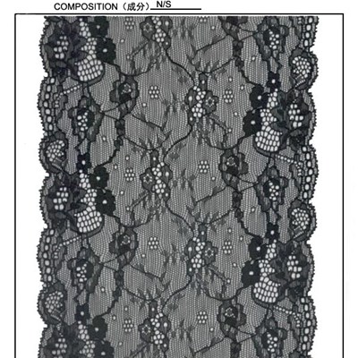 16.8cm Elastic Mesh Galloon Lace for Lingerie