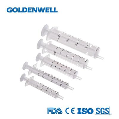 Plastic Disposable Two Parts Syringe Without Needle