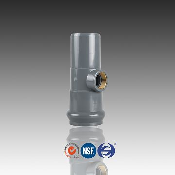 PVC Tee With Copper Threaded F/S,Faucet Rubber Ring