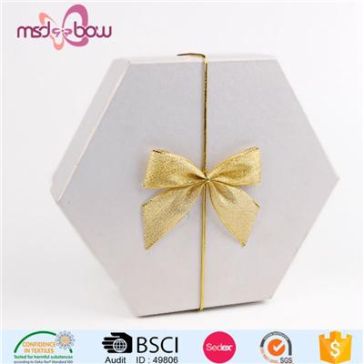 Golden Metallic Curly Ribbon Bow For Packaging