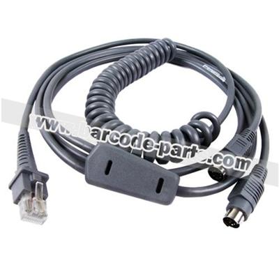 For Datalogic QW2100 Keyboard Wedge PS2 3M Coiled Cable