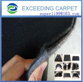 recyclable polyester felt for thermoforming part 