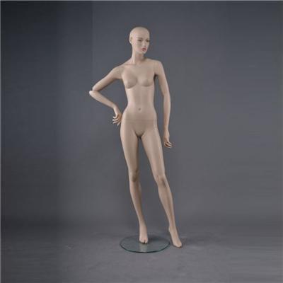 FRP Skin Color Realistic Female Vision Display Mannequin