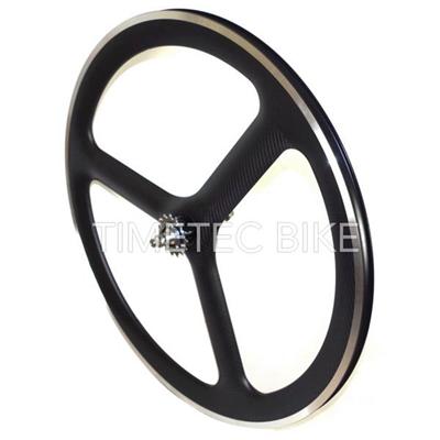 Tri Spoke Wheel∣Carbon Fiber Material Alloy Brake ∣50mm Depth 23mm Width∣Carbon Fiber T700∣Clincher ∣Track Bike Wheels