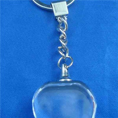 Glass Heart Keychain