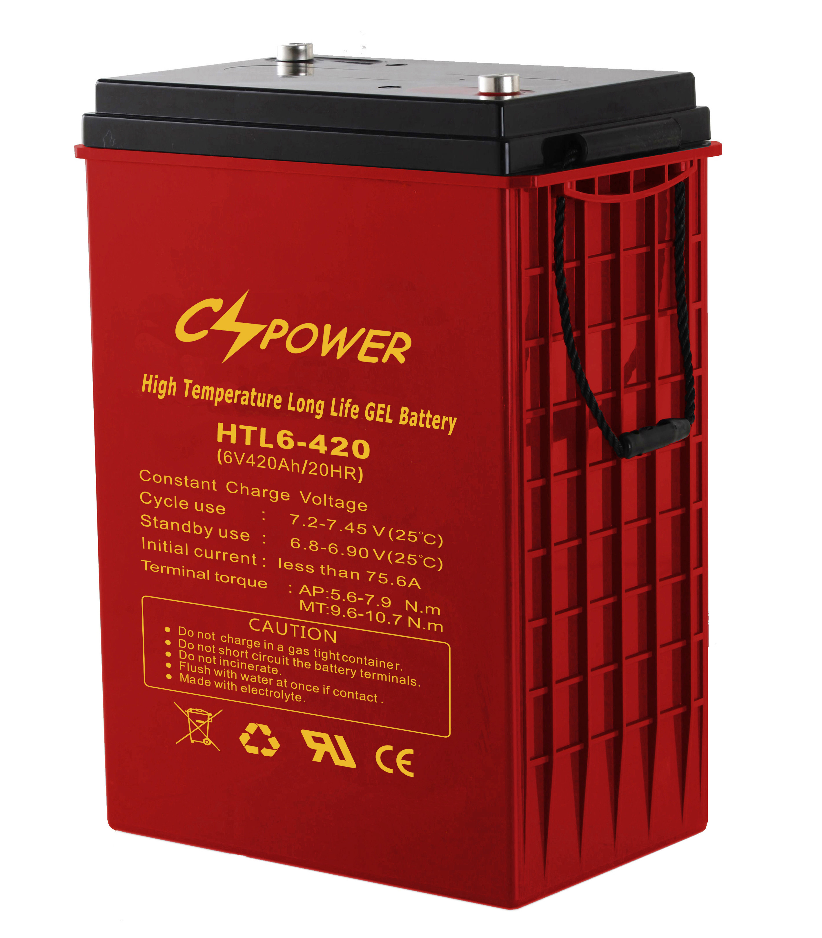 Cspower Anti High Temperature Long Life Gel Battery 6V 420ah